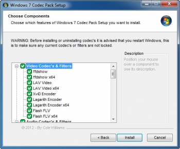 windows 7 codec pack 4 audio codecs